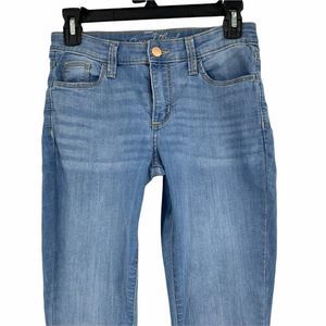 Womens Jeans Universal Thread Sz 0 25R Skinny 9925 Spandex Blue